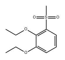Benzene, 1,2-diethoxy-3-(methylsulfonyl)- Structural