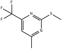 Pyrimidine, 4-methyl-2-(methylthio)-6-(trifluoromethyl)- Structural
