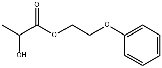 Propanoic acid, 2-hydroxy-, 2-phenoxyethyl ester Structural