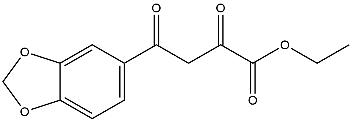 ethyl 4-(1,3-dioxaindan-5-yl)-2,4-dioxobutanoate Structural