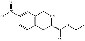 Ethyl (S)-7-nitro-1,2,3,4-tetrahydroisoquinoline-3-carboxylate Structural