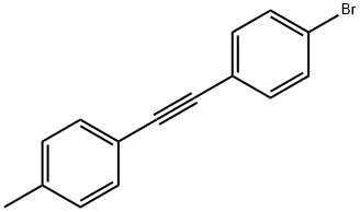 Benzene, 1-bromo-4-[2-(4-methylphenyl)ethynyl]- Structural