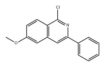 Isoquinoline, 1-chloro-6-methoxy-3-phenyl- Structural