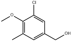 Benzenemethanol, 3-chloro-4-methoxy-5-methyl- Structural