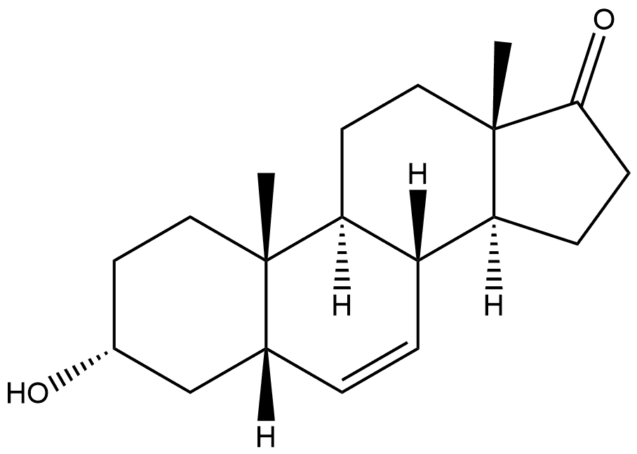 Androst-6-en-17-one, 3-hydroxy-, (3α,5β)- (9CI) Structural