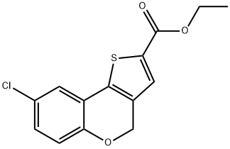 JRH-09103, Ethyl 8-chloro-4H-thieno[3,2-c]chromene-2-carboxylate, 97% Structural