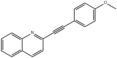 Quinoline, 2-[2-(4-methoxyphenyl)ethynyl]- Structural