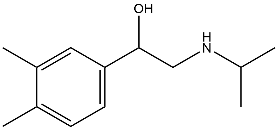 Benzenemethanol, 3,4-dimethyl-α-[[(1-methylethyl)amino]methyl]- Structural