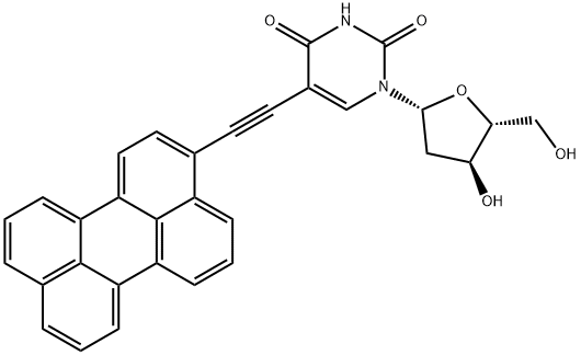 Uridine, 2'-deoxy-5-(3-perylenylethynyl)- Structural