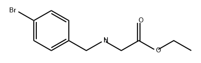 Glycine, N-[(4-bromophenyl)methyl]-, ethyl ester Structural