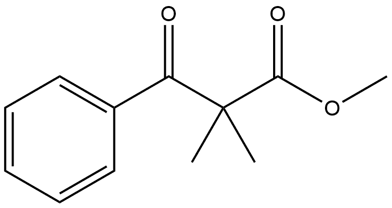 Benzenepropanoic acid, α,α-dimethyl-β-oxo-, methyl ester Structural