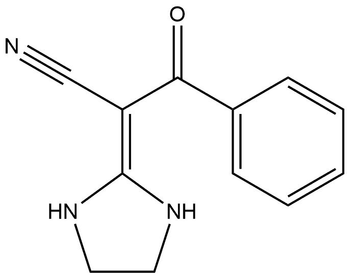 Benzenepropanenitrile, α-2-imidazolidinylidene-β-oxo- Structural