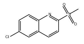 Quinoline, 6-chloro-2-(methylsulfonyl)- Structural