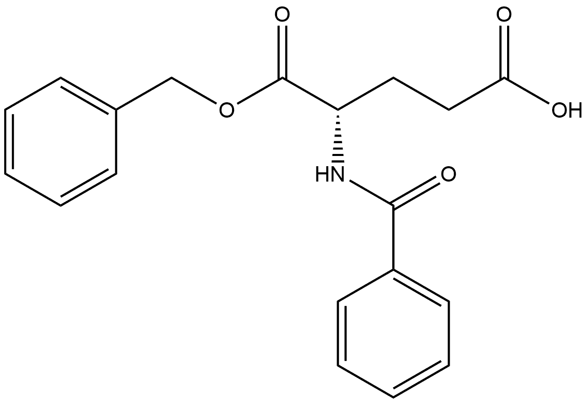 Glutamic acid, N-benzoyl-, 1-benzyl ester, DL- (8CI) Structural