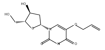 Uridine, 2'-deoxy-5-(2-propenyloxy)- (9CI) Structural