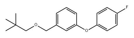 Benzene, 1-[(2,2-dimethylpropoxy)methyl]-3-(4-fluorophenoxy)- Structural