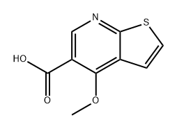 Thieno[2,3-b]pyridine-5-carboxylic acid, 4-methoxy- Structural