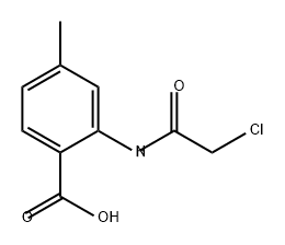 Benzoic acid, 2-[(2-chloroacetyl)amino]-4-methyl- Structural