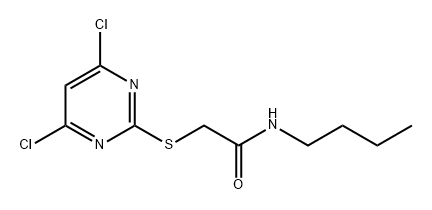 Acetamide, N-butyl-2-[(4,6-dichloro-2-pyrimidinyl)thio]- Structural
