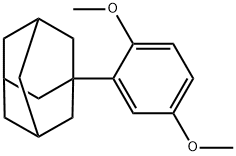 Tricyclo[3.3.1.13,7]decane, 1-(2,5-dimethoxyphenyl)- Structural