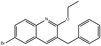 Quinoline, 6-bromo-2-ethoxy-3-(phenylmethyl)- Structural