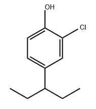 Phenol, 2-chloro-4-(1-ethylpropyl)- Structural