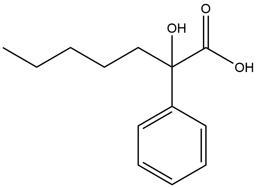 Benzeneacetic acid, α-hydroxy-α-pentyl- Structural