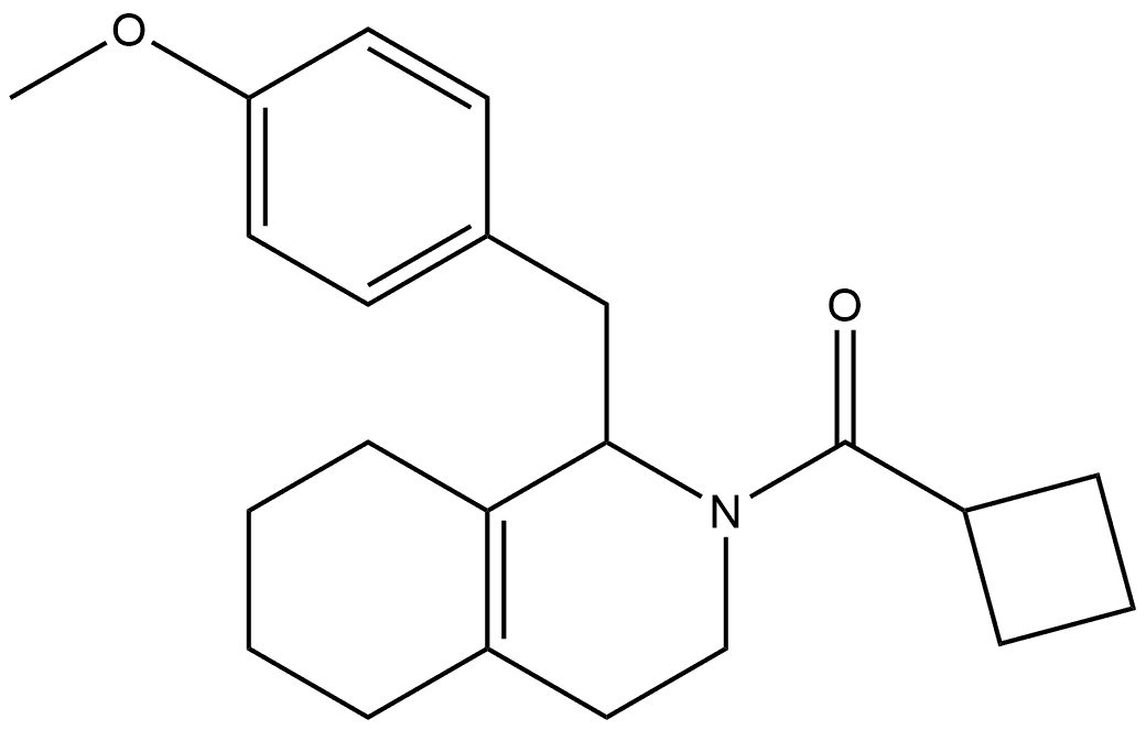 Isoquinoline, 2-(cyclobutylcarbonyl)-1,2,3,4,5,6,7,8-octahydro-1-[(4-methoxyphenyl)methyl]-, (+)- (9CI) Structural