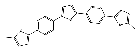 Thiophene, 2,5-bis[4-(5-methyl-2-thienyl)phenyl]- Structural