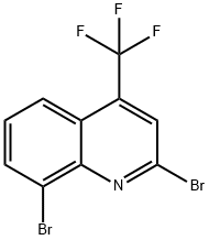 Quinoline, 2,8-dibromo-4-(trifluoromethyl)- Structural