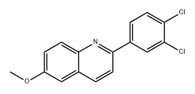 Quinoline, 2-(3,4-dichlorophenyl)-6-methoxy- Structural