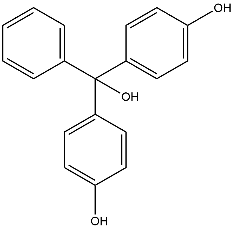 Benzenemethanol, 4-hydroxy-α-(4-hydroxyphenyl)-α-phenyl- Structural