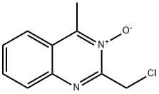 Quinazoline, 2-(chloromethyl)-4-methyl-, 3-oxide Structural