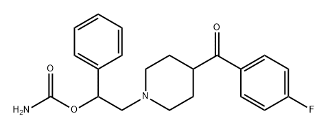 Methanone, [1-[2-[(aminocarbonyl)oxy]-2-phenylethyl]-4-piperidinyl](4-fluorophenyl)- Structural