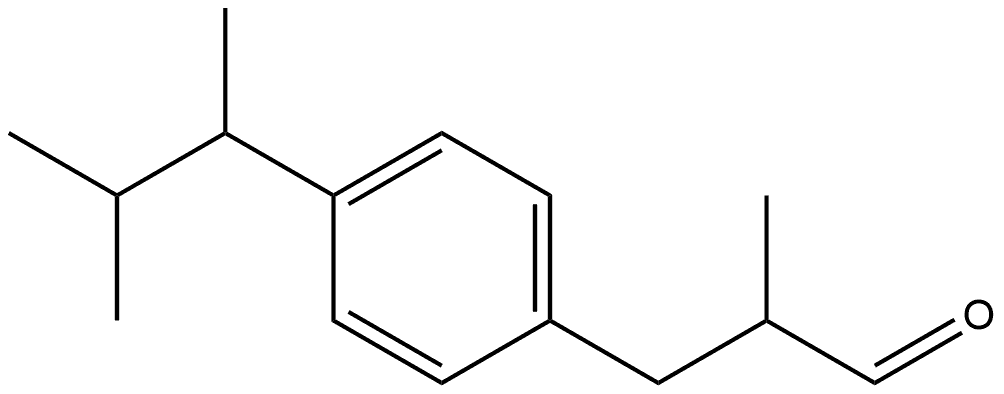 Benzenepropanal, 4-(1,2-dimethylpropyl)-α-methyl- Structural