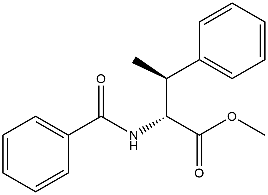 D-Phenylalanine, N-benzoyl-β-methyl-, methyl ester, (βS)-rel- Structural