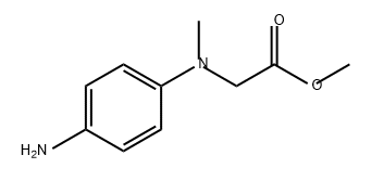Glycine, N-(4-aminophenyl)-N-methyl-, methyl ester Structural