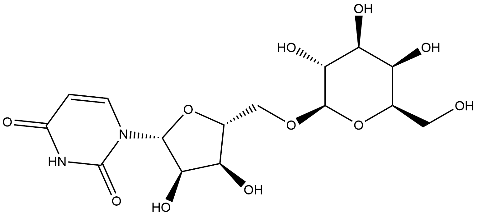 Uridine, 5'-O-β-D-galactopyranosyl- Structural