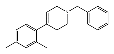Pyridine, 4-(2,4-dimethylphenyl)-1,2,3,6-tetrahydro-1-(phenylmethyl)- Structural