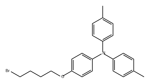 Benzenamine, 4-(4-bromobutoxy)-N,N-bis(4-methylphenyl)- Structural