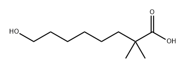 Octanoic acid, 8-hydroxy-2,2-dimethyl- Structural