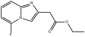 Imidazo[1,2-a]pyridine-2-acetic acid, 5-fluoro-, ethyl ester Structural