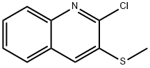 Quinoline, 2-chloro-3-(methylthio)- Structural