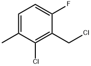 Benzene, 2-chloro-3-(chloromethyl)-4-fluoro-1-methyl- Structural
