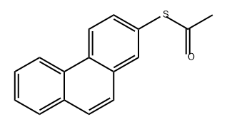 Ethanethioic acid, S-2-phenanthrenyl ester Structural