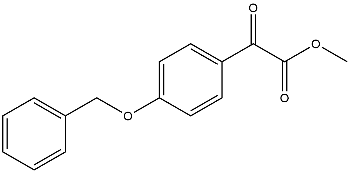 Benzeneacetic acid, α-oxo-4-(phenylmethoxy)-, methyl ester Structural