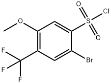 Benzenesulfonyl chloride, 2-bromo-5-methoxy-4-(trifluoromethyl)- Structural
