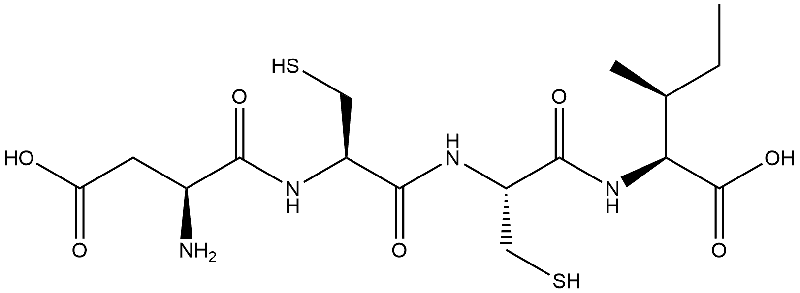 L-Isoleucine, L-α-aspartyl-L-cysteinyl-L-cysteinyl- Structural