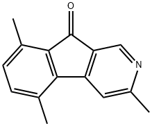 3,5,8-Trimethyl-9H-indeno[2,1-c]pyridin-9-one Structural