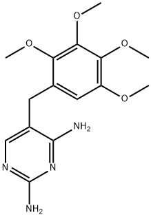 Pyrimidine, 2,4-diamino-5-[[2,3,4,5-tetramethoxyphenyl]- Structural